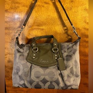 Unique colored Coach patent and signature C